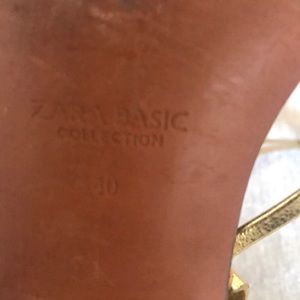 Zara Shoes - Gold ankle wrap Zara sandals Zara Shoes - Gold ankle wrap Zara sandals